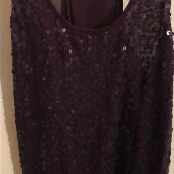 Purple sequin top - Picture 2 of 4